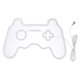 thumbnail image 1 of 1pc Home Creative Game Controller Controller Lámpara Game Controller Modeling Neon Lamp, 1 of 5