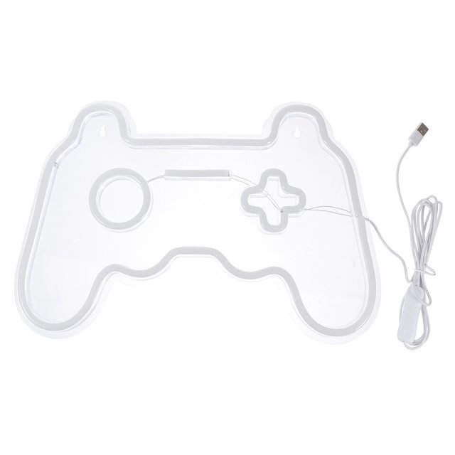 1pc Home Creative Game Controller Shaped Lamp Game Controller Modeling Neon Lamp