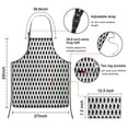 thumbnail image 3 of Black Bigfoot Pattern Apron-Garden Aprons for Women with Pockets-Cotton Linen Waterproof Kitchen Cooking Gardening Aprons Adjustable for Kitchen,Cooking,BBQ and Salon 33x27 Inch, 3 of 7
