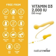 NatureWise Vitamin D3 2000iu + Organic Olive Oil 30 Mini Softgels [30-Day Supply]