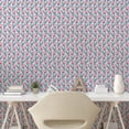 thumbnail image 2 of Ambesonne Tulips Peel & Stick Wallpaper for Home, Vintage Symmetric Flowers, 13"x72", Dimgray Pastel Pink, 2 of 5