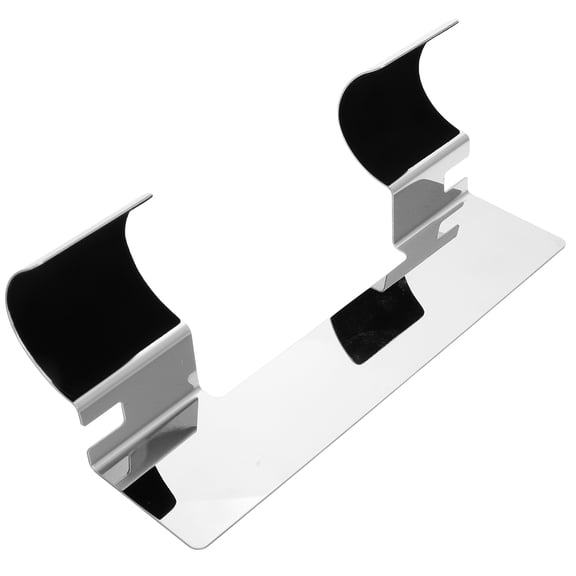 Raindrops  Curling Iron Holder Wall Shelves Removable Hand Sleeves Silver