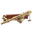 thumbnail image 4 of Roorkee instruments India  Brass Antique Color Telescope with Tripod Stand 17", 4 of 5
