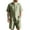 Army Green, variant on ZZwxWA Mens Linen 2 Piece Set Casual Short Sleeve Henley Shirts and Beach Yoga Shorts Summer Vacation Matching Outfits Holiday