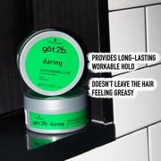 got2b Daring Texturizing Clay, 2 Fl Oz, Matte Finish and High Hold Styling Hair Clay For Men and Women, Non-Greasy, Non-Sticky Hair Texturizer for Short to Medium Hair