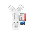 thumbnail image 1 of Lector de tarjetas de memoria ZOIOT 4in1 para iPhone Lightning USB-C, 1 of 7