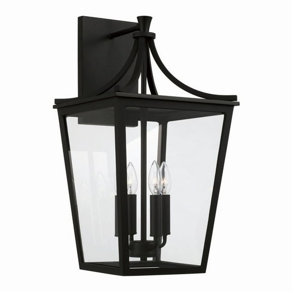 4 Light Outdoor Wall Lantern In Farmhouse Style-23.25 Inches Tall And 12 Inches Wide Capital Lighting 947941Bk