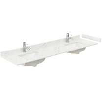 Wyndham Collection Wcfqc180dtopuns-Q 80" Quartz Vanity Top - Giotto Quartz