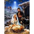 thumbnail image 1 of Pintura de diamantes 5D DIY, bordado religioso de Jesús, arte de Navidad, conjunto de mosaico redondo y cuadrado completo, punto de cruz, decoración del hogar, regalo, 1 of 4