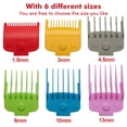 thumbnail image 2 of 6pcs Colorful Hair Clipper Limit Comb with Magnetic Trimmer Guide Hair Clipper Limit Comb Guide, 2 of 8