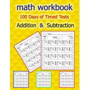 MAX TEACHER math workbook: 100 Days of Timed Tests - Addition and Subtraction: Digits 0-20, Grades K-3, Math Drills, Help your child learn math ( activity book for kids ) (Paperback)