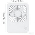 thumbnail image 4 of EGNMCR 2026 Desktop Small Fan Transparent Large Wind Silent Portable Digital Display Hanging USB Mini Desktop Fan Mini desktop fan, 4 of 7