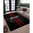thumbnail image 1 of Motivational Rug, Never Give Up, Dark Aesthetic, 19''x27''=50x70cm, 1 of 6