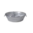 thumbnail image 2 of Behrens 105LFT 3 Gallon Hot Dipped Steel Low Flat Tub, Silver, 2 of 3