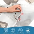 thumbnail image 5 of Yayeee Kitchen Curtains Tier Set of 2 Light Filtering 57"x24" Over Sink Window Panels, Light Gray Cat Pattern, 5 of 7