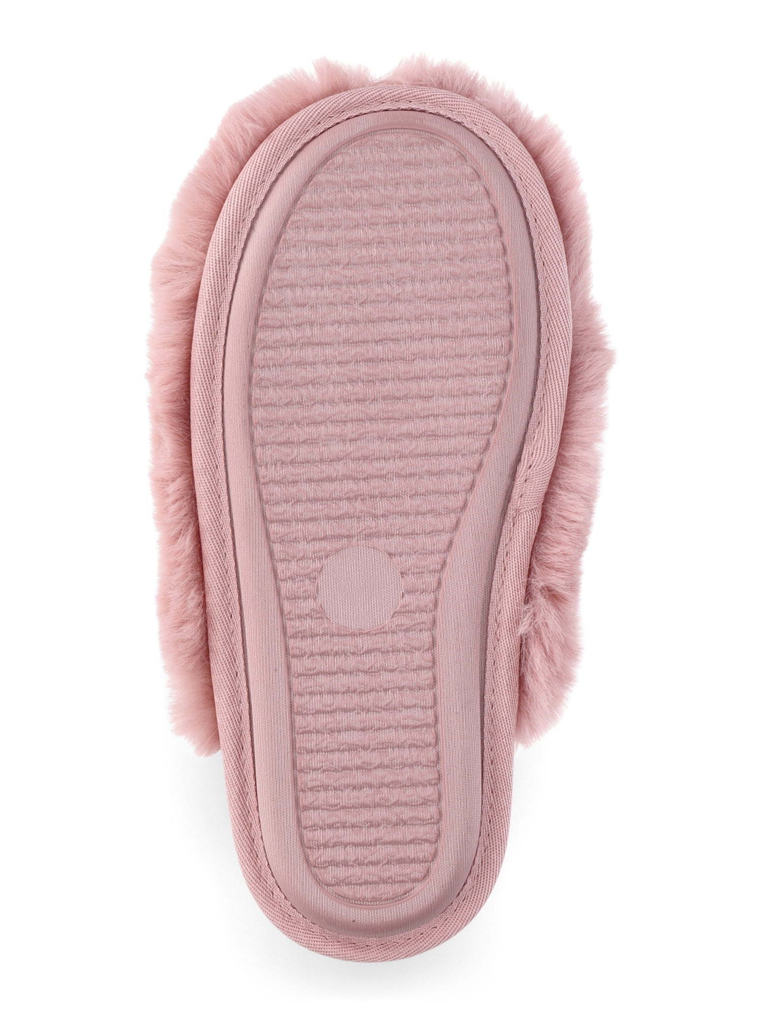 Joyspun Women's Plush Scuff Slippers