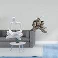 thumbnail image 2 of Figura de pensador abstracto, estatua de búho, adorno de resina, decoración artística moderna, artesanía coleccionable, adecuada para regalar, decorac, 2 of 8