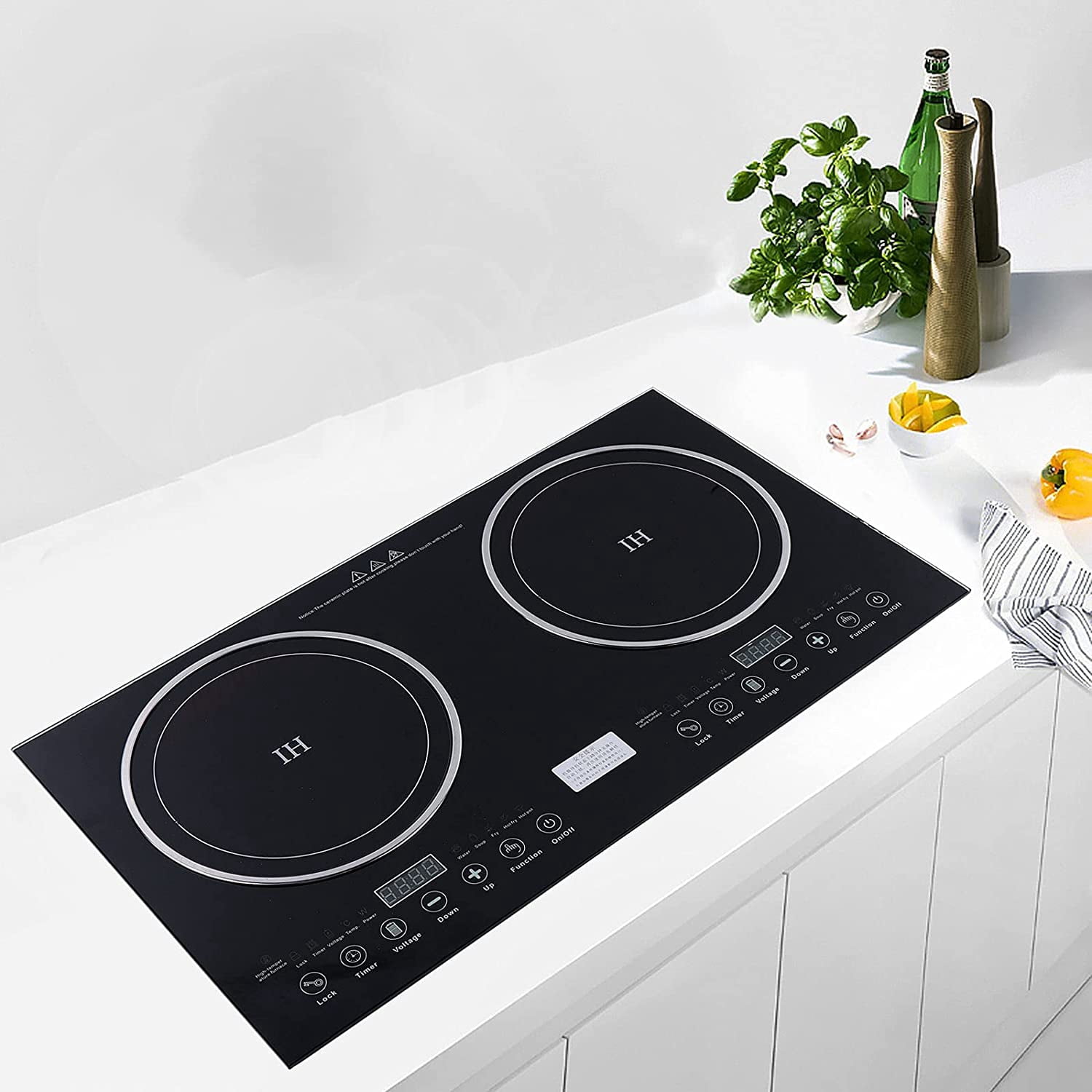 Portable Electric Induction Cooker Induction Cooktop 2 Burner Counter Top