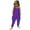 R10-Dark Purple, variant on Girls Onesie Round Neck Crawl Suit Toddler Kids Baby 1 Piece Backless Playsuit Sleeveless Strap Romper With Pockets Leisure Clothing Orange 2-3 Years