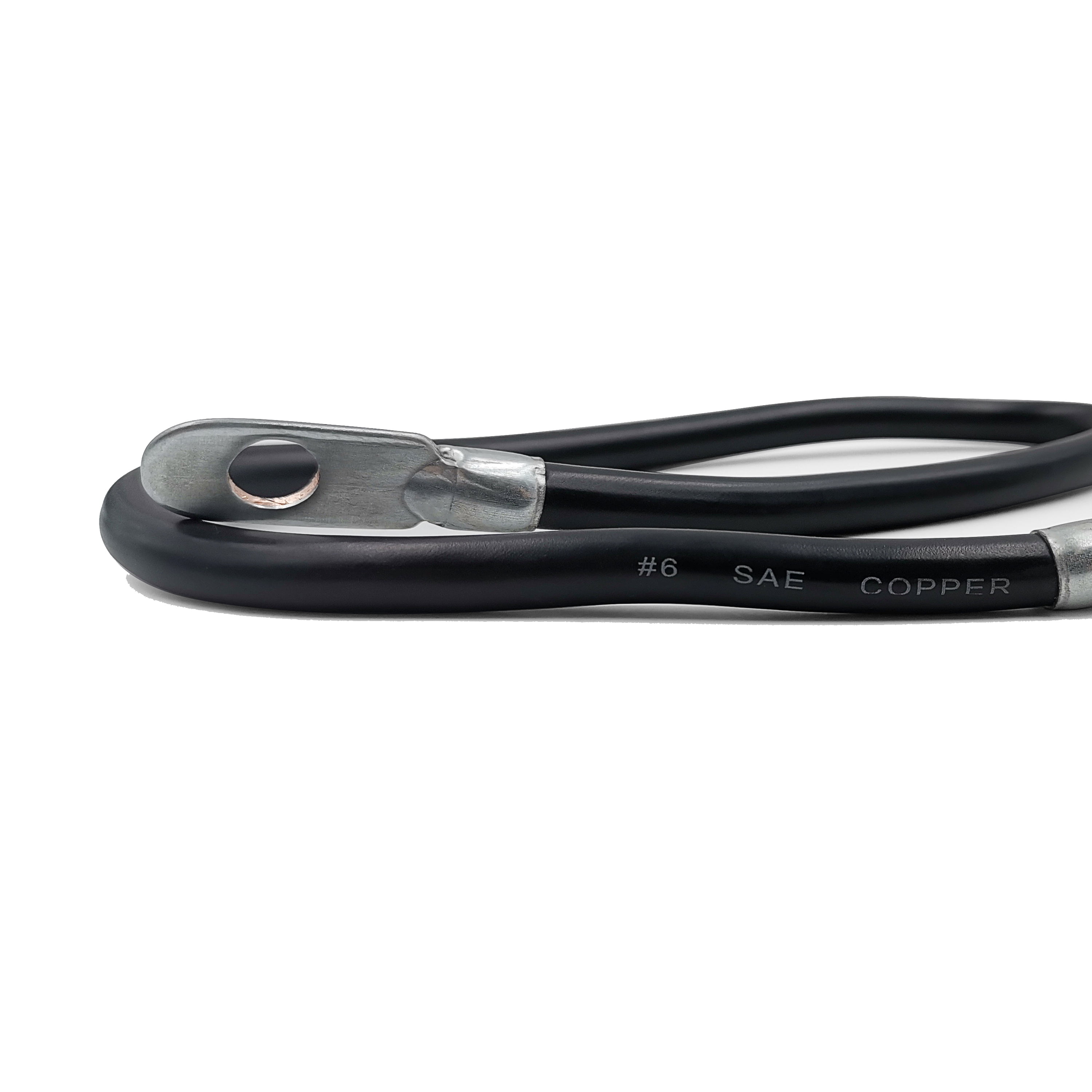 Everstart LG19-6-77 6-Gauge Black Lawn and Garden Battery Cable, 19-Inches