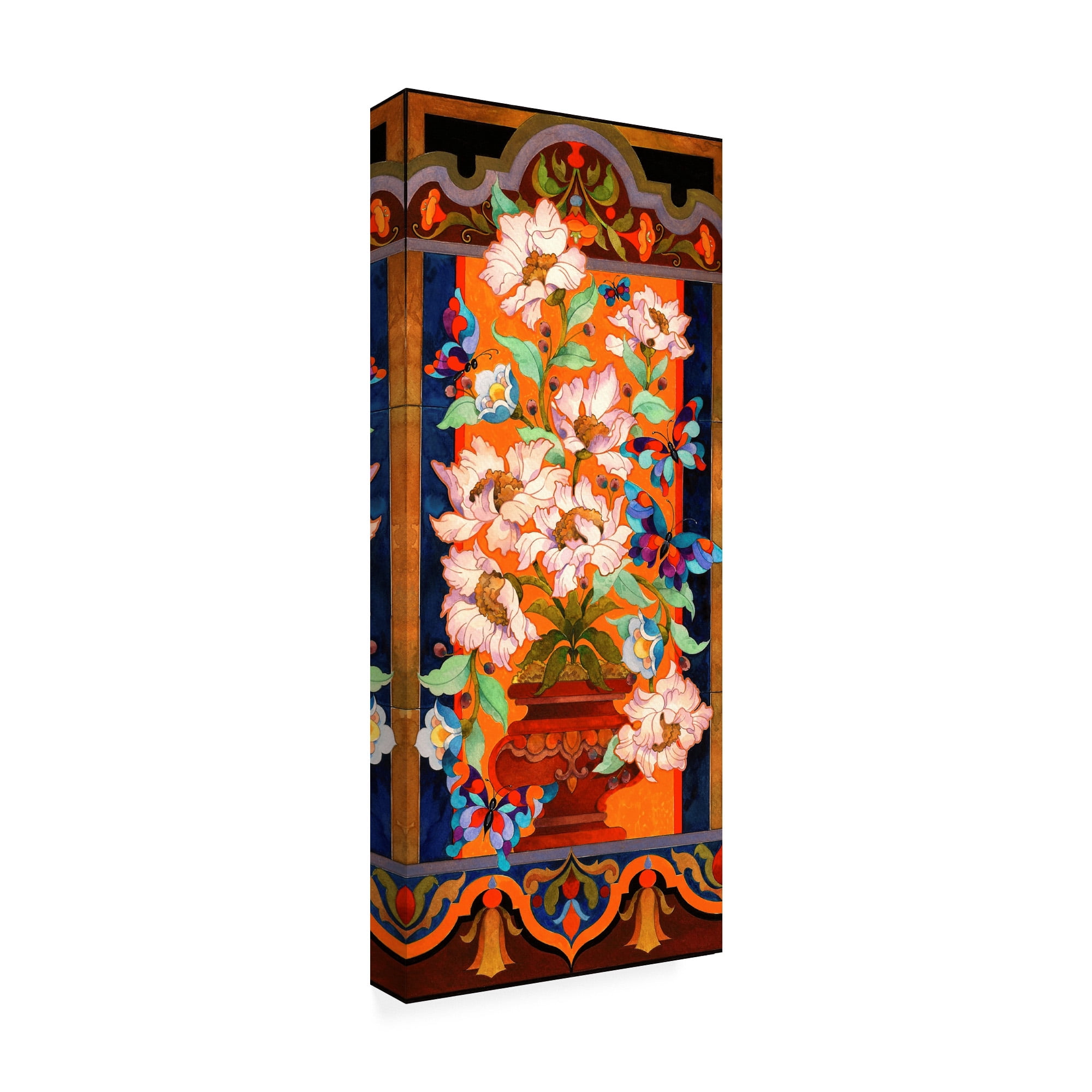 Trademark Fine Art 'Peony Tile' Canvas Art by David Galchutt