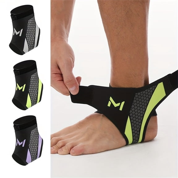 Ankle Support Brace, Breathable Neoprene Sleeve, Adjustable Wrap! (1 Pack)