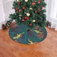 thumbnail image 2 of FMSHPON Tropical Palm LeavesLizards Xmas Christmas Tree Skirt Stand Mat for Holiday Party Decoration Indoor Outdoor 36 inches, 2 of 3