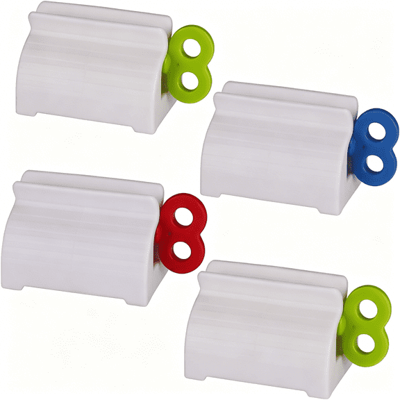 RAGUPEL Toothpaste Tube Squeezers Toothpaste Roller-Manual Toothpaste Tube Roller Squeezer Tool,Toothbrush Squeezers,Toothpaste Clip Holder Stand Winder