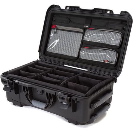 UPC: 0666365022950 | Wheeled Series 935 Lightweight NK-7 Resin Waterproof Hard Case with Lid Organizer and Padded Dividers  Black
