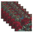 thumbnail image 6 of Qxltty Red Roses Napkins 20×20in Perfect for Parties Dinners Weddings Cocktail Housewarming Cloth Napkins Set of 1, 6 of 8