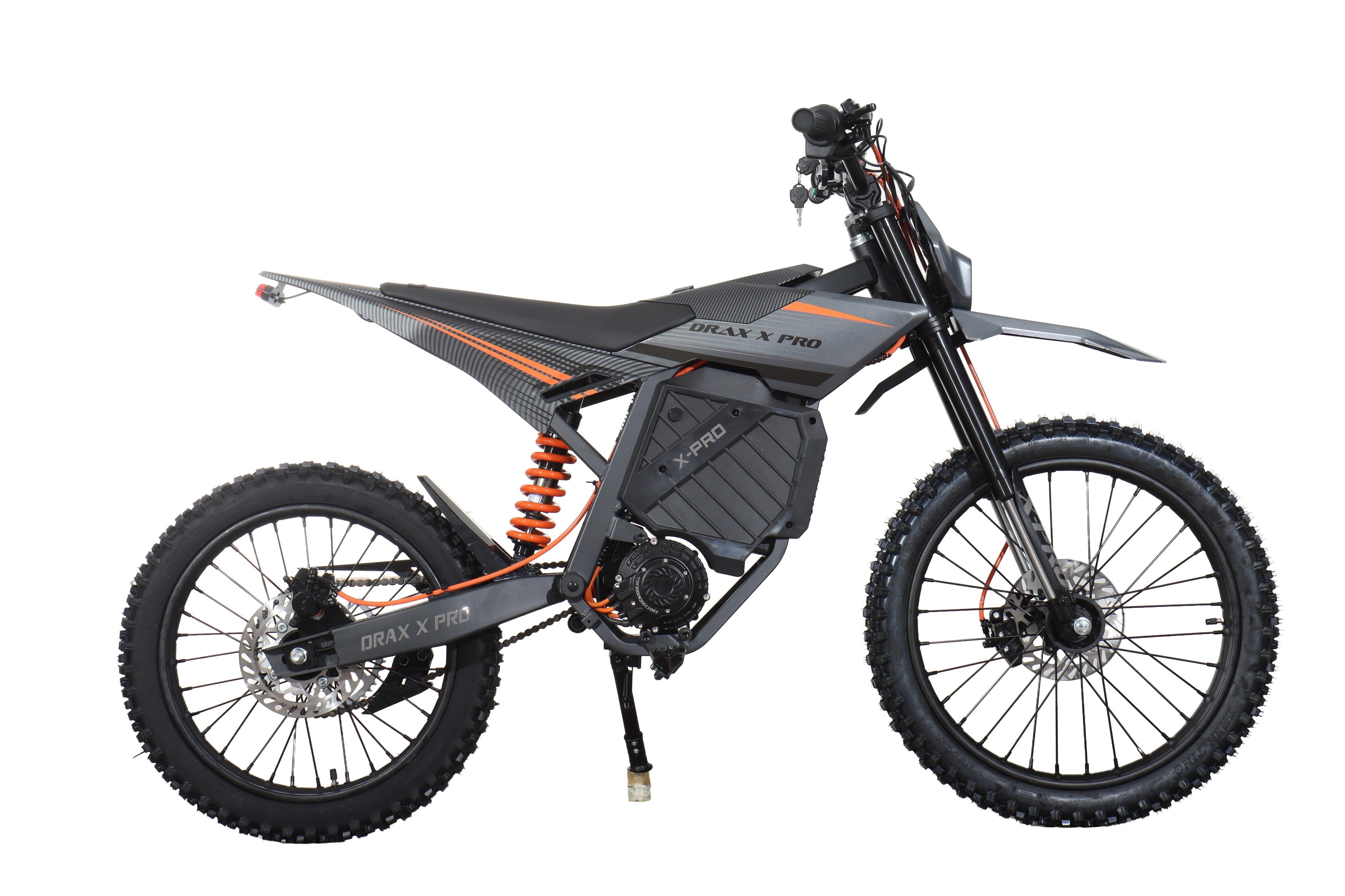 X-Pro Drax X Pro 5000W Electric Dirt Bike for Teens & Adults, 72V 30Ah Removable Battery Off‑Road E‑Bike Motorcycle, Adjustable 3 Speed Modes with 19"/17" Wheels