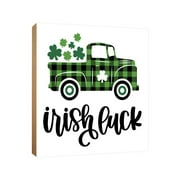Lifesong Milestones St. Patrick's Day Decorations Wooden Tabletop Centerpiece Decoration