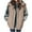 Khaki, variant on Otntypg Puffer Vest Women Fall Winter Plush Thick Warm Sleeveless Quilted Jacket Lightweight Snap Zip Up Stand-up Collar Down with Pockets Outerwear Tops Brown XXL