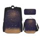 thumbnail image 1 of Easygdp Gold Black Glitter Mochila para Niños y Niñas con Set de Caja de Almuerzo y Estuche para Lápices 3 en 1, Mochila Escolar Estampada para Adolescentes, 1 of 7
