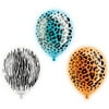10" Animal Print LED Light Up Balloons, 5ct