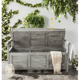 Safavieh Brisbane Indoor Outdoor Modern Storage Bench