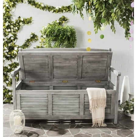 Safavieh Brisbane Indoor/Outdoor Modern Storage Bench 