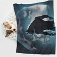 thumbnail image 6 of Pofeuu Moon Wolf Warrior Print Puppy Blanket,Dog Blankets,Pet Blanket Cozy Cat Blankets for Indoor Cats, Fuzzy Pet Blanket for Kitten Doggy Dog Blankets-Small, 6 of 8