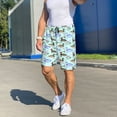 thumbnail image 3 of Daiia Mallard Duck Of Lotus Flowers Mens Woven Stretch Pajama Short,Short Pajama Pants-X-Large, 3 of 7