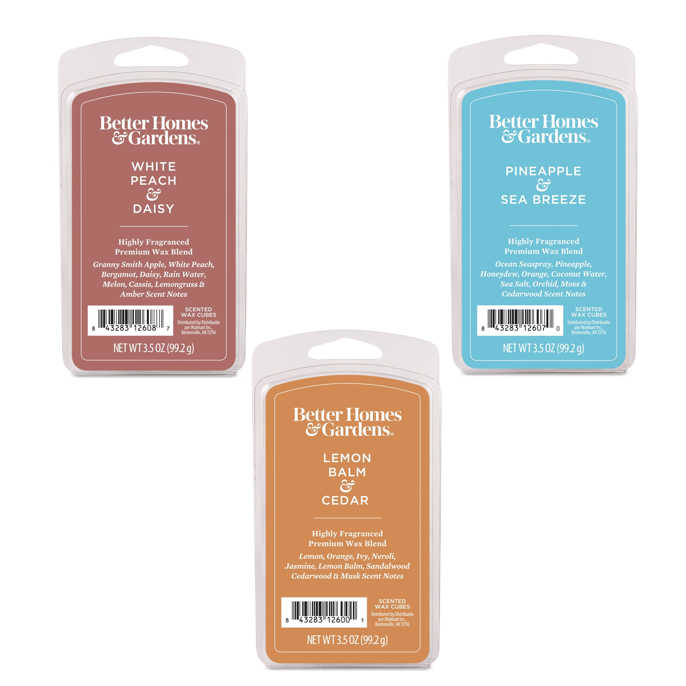Better Homes and Gardens Floral & Citrus Variety Pack Wax Melts, 3.5 oz