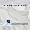thumbnail image 6 of MR&HM Satin Fitted Sheet Queen Size, Silky Bottom Sheet with Elastic Corner Straps, Deep Pocket up to 15 Inches, No More Slipping Off for Mattress - 1 Fitted Sheet Only (Ivory), 6 of 6