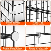 Imountek Cat Cages Indoor, 2 Tier Cat Enclosure with Climbing Ladder for 1-2 Pets Detachable Metal Wire Playpen