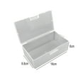 thumbnail image 3 of Rectangular Plastic Transparent With Lid Storage Box Collection Container Case, 3 of 7