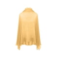 thumbnail image 4 of Trgacdwlo Women's Ruffled Trim Textured Chiffon Cardigan Long Sleeve Open Front Cropped Shrug Lightweight Casual Cover Up for Daily Office Shopping, 4 of 7