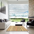 thumbnail image 7 of Ahgly Company Machine Washable Indoor Rectangle Abstract Chrome Gold Yellow Area Rugs, 3' x 5', 7 of 7