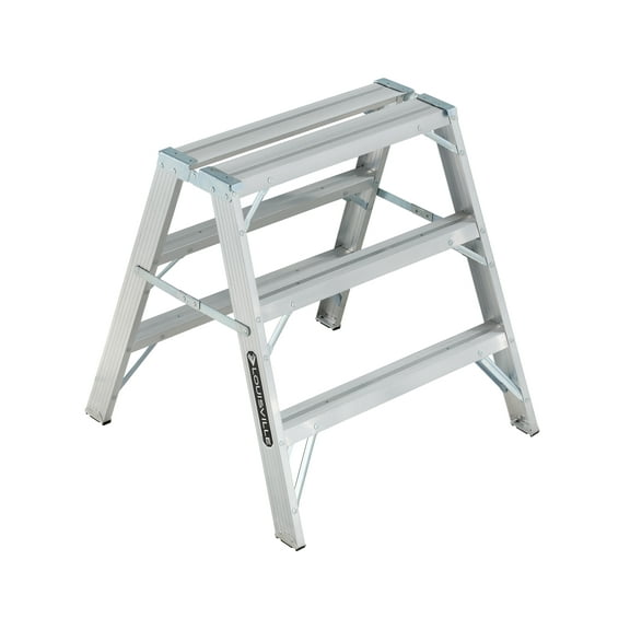 Louisville Ladder L-2032-03 3 ft. Aluminum Sawhorse Ladder, Type IA, 300 lbs. Load Capacity