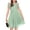 Light Green, variant on Arshiner Girls Dress Contrast Mesh Puffy Short Sleeve A Line Casual Party Dress