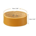 thumbnail image 2 of 2Pack Leather Belt Loop Keepers 10cm Girth Belt Strap Ring Buckle (Yellow), 2 of 6