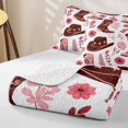 thumbnail image 4 of Homewish Western Cowgirl Hat Boots Quilt King,Pink Flowers King Coverlet Set,3 Pieces, 4 of 7
