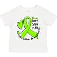 thumbnail image 3 of Inktastic Love, Care, Cure Lymphoma Awareness Lime Green Ribbon Hearts Boys or Girls Toddler T-Shirt, 3 of 5